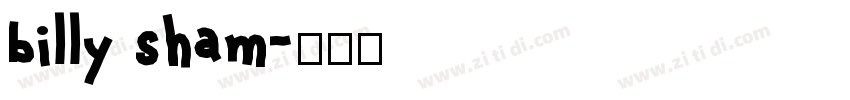 billy sham字体转换